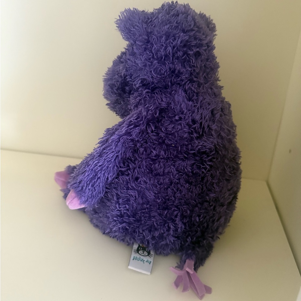 RARE Retired Jellycat Purple Hippo Floppy Plush Doll - Picture 4 of 9